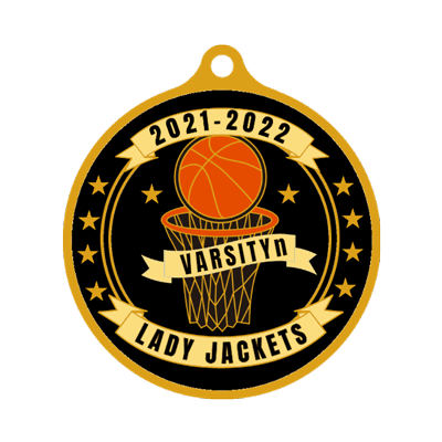 Lady Jackets Basketball Medal
