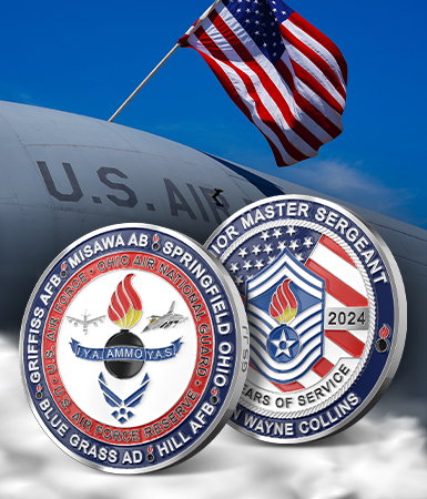 Custom Air Force Rank Challenge Coins