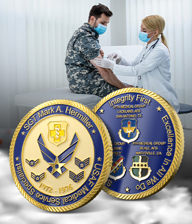 Custom USAF Medical Service Coins