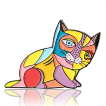 Picasso Cat Enamel Pins