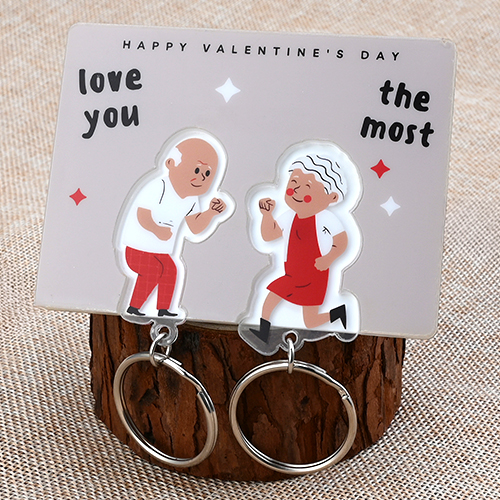 Love You The Most Couple Acrylic Keychains